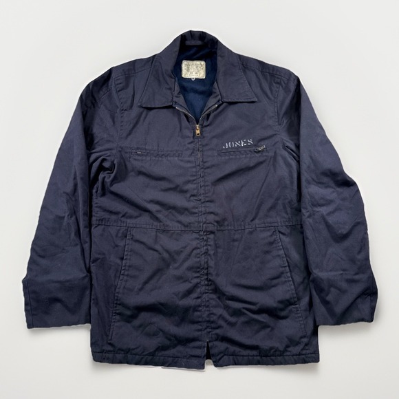 U.S. Army Other - Vintage US Navy Military Utility Deck Jacket‎ Mens 34 Regular Blue 70s Named